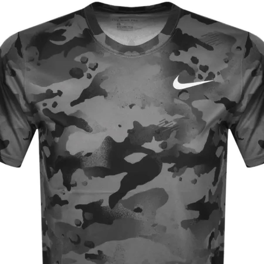 Alternative Image for ProductNike Training Slim Camo T Shirt Grey2